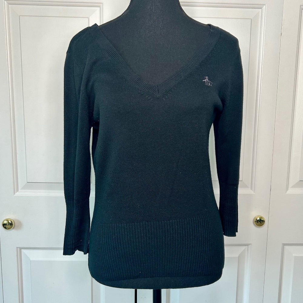 Original Penguin V Neck Knit Sweater Size M